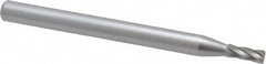 Dremel - 5/64" Cut Diam, 1/8" Shank Diam, Cylinder Head Single Cut Burr - High Speed Steel, Flat End - Exact Tooling