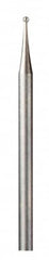Dremel - 1/32" Cut Diam, 1/8" Shank Diam, Single Cut Ball Burr - Exact Tooling