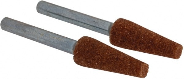 Dremel - 1/4" Head Diam x 5/8" Thickness, Aluminum Oxide Mounted Point - Green - Exact Tooling