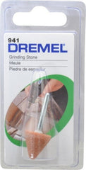 Dremel - 5/8" Head Diam x 5/8" Thickness, B41, Tree End, Aluminum Oxide Mounted Point - Green - Exact Tooling