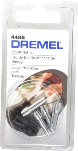 Dremel - 1/32, 1/16, 3/32 and 1/8 Inch Rotary Tool Collet Nut Kit - Includes 480, 481, 482, 483 and Collet Nut - Exact Tooling