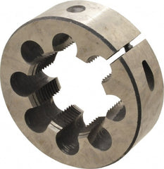 Value Collection - Round Dies; Thread Size: M48x5.0 ; Outside Diameter (Inch): 3 ; Material: High Speed Steel ; Adjustable: Yes ; Thread Direction: Right Hand ; Thread Standard: Metric Coarse - Exact Tooling