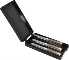 Interstate - M14x1.25 Metric Fine, 4 Flute, Bottoming, Plug & Taper, Bright Finish, High Speed Steel Tap Set - Right Hand Cut, 3-19/32" OAL, 1-21/32" Thread Length - Exact Tooling