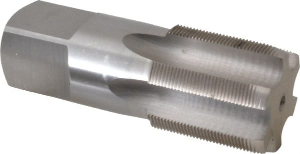 Interstate - M48x1.50 Metric Fine 6H 6 Flute Bright Finish High Speed Steel Straight Flute Standard Hand Tap - Plug, Right Hand Thread, 6-1/16" OAL, 3" Thread Length, D6 Limit, Oversize - Exact Tooling