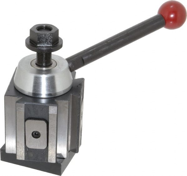 Phase II - 10 to 15 Inch Lathe Swing, Piston Type Quick Change Tool Post - 4-5/8 Inch Tool Post Height, Series 200, 5-9/16 Inch Overall Height - Exact Tooling