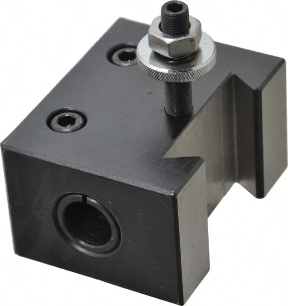 Phase II - Series CXA, #4 Boring Bar Tool Post Holder - 13 to 18" Lathe Swing, 2" OAH, 1" Centerline Height - Exact Tooling