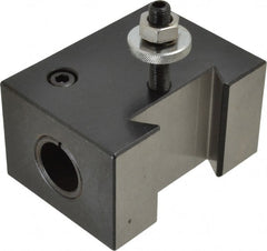 Phase II - Series CXA, #41 Boring Bar Tool Post Holder - 13 to 18" Lathe Swing, 2-1/4" OAH, 1-1/8" Centerline Height - Exact Tooling