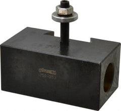 Phase II - Series CXA, #53 Morse Taper Tool Post Holder - 13 to 18" Lathe Swing, 2-1/8" OAH, 1-1/16" Centerline Height - Exact Tooling