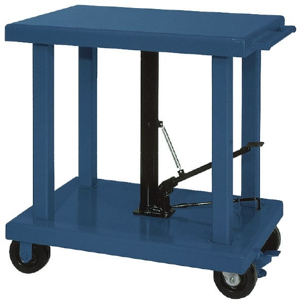 Wesco Industrial Products - 4,000 Lb Capacity Post Lift Table - 37" Lift Height, 36" Platform Length x 24" Platform Width - Exact Tooling
