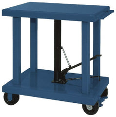 Wesco Industrial Products - 4,000 Lb Capacity Post Lift Table - 37" Lift Height, 36" Platform Length x 24" Platform Width - Exact Tooling
