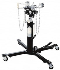 Omega Lift Equipment - 1,000 Lb Capacity Pedestal Transmission Jack - 39-1/2 to 72-1/2" High, 38" Chassis Width x 38" Chassis Length - Exact Tooling
