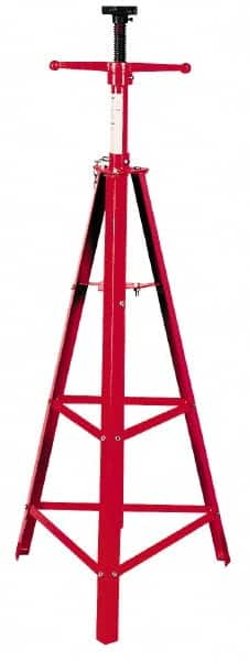 Value Collection - 4,000 Lbs. Load Capacity Welded Tripod High Stand - 66-1/2 to 73 Inch High x 21 Inch Long x 21 Inch Wide Base - Exact Tooling