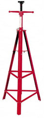 Value Collection - 4,000 Lbs. Load Capacity Welded Tripod High Stand - 66-1/2 to 73 Inch High x 21 Inch Long x 21 Inch Wide Base - Exact Tooling
