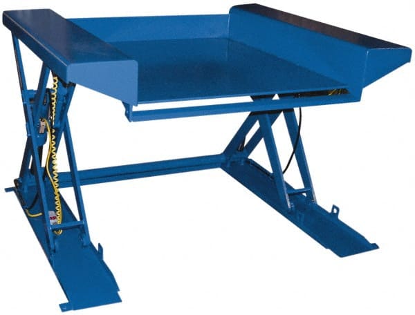 Vestil - 4,000 Lb Capacity Electric Floor Height Scissor Lift Table - 1/2" Lift Height, 51-1/2" Platform Length x 38" Platform Width - Exact Tooling