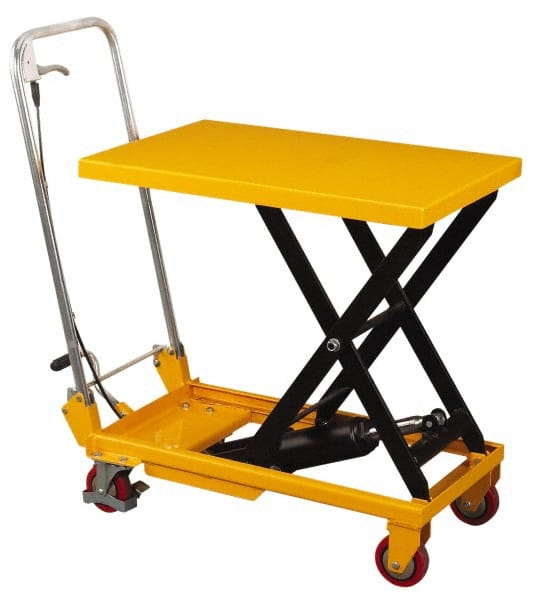 Wesco Industrial Products - 660 Lb Capacity Manual Scissor Lift Table - 32" Platform Length x 20" Platform Width - Exact Tooling