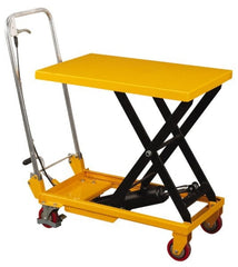 Wesco Industrial Products - 660 Lb Capacity Manual Scissor Lift Table - 32" Platform Length x 20" Platform Width - Exact Tooling