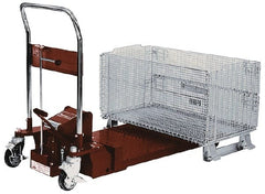 Southworth - 1,100 Lb Capacity Manual Scissor Lift Table - 37.1" Platform Length x 19.7" Platform Width - Exact Tooling