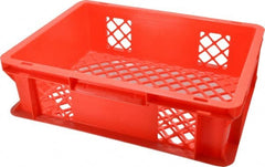 SSI Schaefer - 0.37 Cu Ft, 33 Lb Load Capacity Red Polypropylene Tote Container - Stacking, 15.8" Long x 11.9" Wide x 4.8" High - Exact Tooling