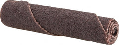 Merit Abrasives - 2" Long x 3/8" Diam, Aluminum Oxide, Full Taper Cartridge Roll - 80 Grit, 1/8" Pilot Hole Diam, Medium Grade - Exact Tooling