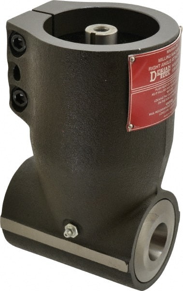 Dorian Tool - Right Milling Head Angle Milling Head Adapter - R8 Spindle Taper, Compatible with Vertical Milling Machine - Exact Tooling