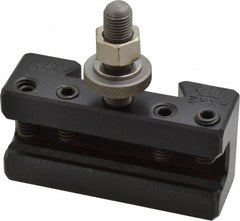 Aloris - Series AXA, #2 Boring, Turning & Facing Tool Post Holder - 12" & Under Lathe Swing, 1-1/2" OAH x 3" OAL, 1/2" Max Tool Cutting Size, 15/16" Centerline Height - Exact Tooling