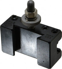 Aloris - Series BXA, #2 Boring, Turning & Facing Tool Post Holder - 10 to 15" Lathe Swing, 1-3/4" OAH x 3" OAL, 5/8" Max Tool Cutting Size, 1-1/8" Centerline Height - Exact Tooling