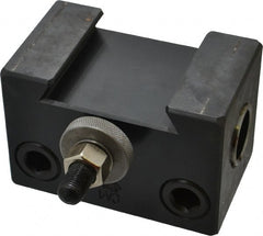 Aloris - Series CA, #4 Boring Bar Tool Post Holder - 14 to 20" Lathe Swing, 2-3/4" OAH x 4-1/2" OAL, 1-3/8" Centerline Height - Exact Tooling