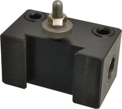 Aloris - Series DA, #4 Boring Bar Tool Post Holder - 17 to 48" Lathe Swing, 3-1/4" OAH x 5-7/8" OAL, 1-5/8" Centerline Height - Exact Tooling
