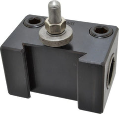 Aloris - Series CA, #41 Boring Bar Tool Post Holder - 14 to 20" Lathe Swing, 2-3/4" OAH x 4-1/2" OAL, 1-3/8" Centerline Height - Exact Tooling