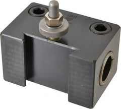 Aloris - Series DA, #41 Boring Bar Tool Post Holder - 17 to 48" Lathe Swing, 3-1/2" OAH x 5-7/8" OAL, 1-3/4" Centerline Height - Exact Tooling