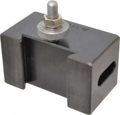 Aloris - Series DA, #53 Morse Taper Tool Post Holder - 17 to 48" Lathe Swing, 3-1/4" OAH, 1-5/8" Centerline Height - Exact Tooling