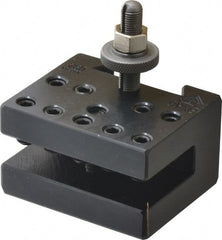 Aloris - Series BXA, #6 Multiple Tool Post Holder - 10 to 15" Lathe Swing, 1-3/4" OAH, 1/2" Max Tool Cutting Size, 1-1/16" Centerline Height - Exact Tooling