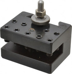 Aloris - Series CXA, #6 Multiple Tool Post Holder - 13 to 18" Lathe Swing, 2-1/8" OAH, 5/8" Max Tool Cutting Size, 1-5/16" Centerline Height - Exact Tooling