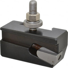 Aloris - Series AXA, #7R Universal Parting Blade Tool Post Holder - Reversible - 12" & Under Lathe Swing, 1-1/2" OAH, 1/2" Max Tool Cutting Size, 11/16" Centerline Height - Exact Tooling