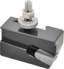 Aloris - Series BXA, #7R Universal Parting Blade Tool Post Holder - Reversible - 10 to 15" Lathe Swing, 1-3/4" OAH, 11/16" Max Tool Cutting Size, 3/4" Centerline Height - Exact Tooling