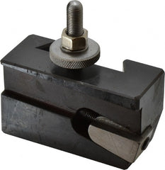 Aloris - Series CXA, #7R Universal Parting Blade Tool Post Holder - Reversible - 13 to 18" Lathe Swing, 2" OAH, 1-1/8" Max Tool Cutting Size, 1" Centerline Height - Exact Tooling