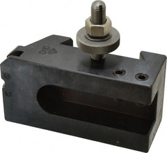 Aloris - Series DA, #10 Knurling, Turning & Facing Tool Post Holder - 17 to 48" Lathe Swing, 3-1/8" OAH, 4-1/2" Max Tool Cutting Size, 1-7/8" Centerline Height - Exact Tooling