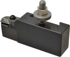 Aloris - Series CA, #12 Turning Tool Post Holder for Carbide Triangular Inserts - 14 to 20" Lathe Swing, 2-1/4" OAH, 1-1/2" Centerline Height - Exact Tooling