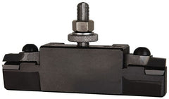 Aloris - Series AXA, #16 Turning & Facing Tool Post Holder for Carbide Triangular Inserts - 12" & Under Lathe Swing, 1-3/8" OAH, 7/8" Centerline Height - Exact Tooling