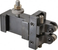 Aloris - Series CA, #19 Adjustable Knurling Tool Post Holder - 14 to 20" Lathe Swing, 2-1/4" OAH, 2" Centerline Height - Exact Tooling