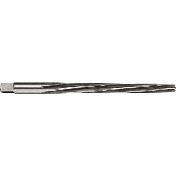 Union Butterfield - #1 Pin, 0.1798" Diam, 0.1447" Small End, 3/16" Diam Straight Shank, 1-11/16" Flute, Taper Pin Reamer - Exact Tooling