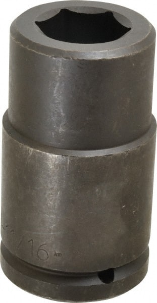 Proto - 1-1/2" Drive 1-11/16" Deep Impact Socket - 6 Points, 5-3/4" OAL - Exact Tooling