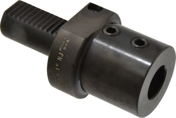 Global CNC Industries - 1" Max Cut, 30mm Shank Diam, VDI Toolholder - 71" Projection, 55mm Nose Diam, For E1, Through Coolant - Exact Tooling