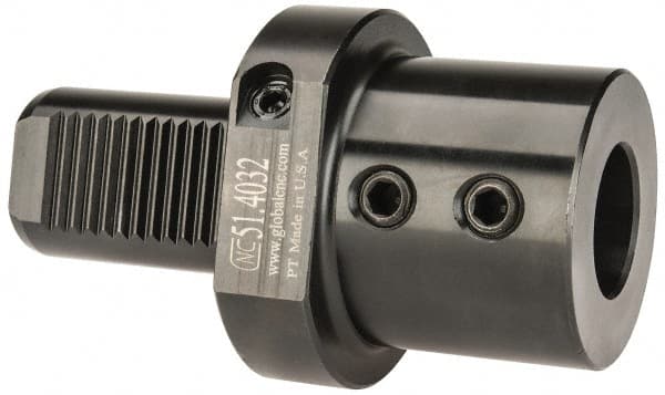 Global CNC Industries - 1-1/4" Max Cut, 40mm Shank Diam, VDI Toolholder - 75" Projection, 69mm Nose Diam, For E1, Through Coolant - Exact Tooling