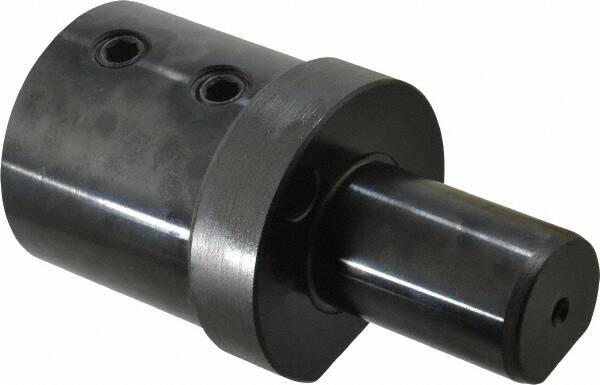 Global CNC Industries - 1-1/2" Max Cut, 40mm Shank Diam, VDI Toolholder - 90" Projection, 76mm Nose Diam, For E1, Through Coolant - Exact Tooling