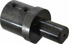 Global CNC Industries - 1-1/2" Max Cut, 40mm Shank Diam, VDI Toolholder - 90" Projection, 76mm Nose Diam, For E1, Through Coolant - Exact Tooling