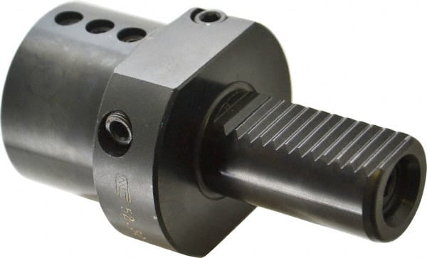 Global CNC Industries - 1/2" Max Cut, 30mm Shank Diam, VDI Toolholder - 60mm Projection, 5/8-11" Shank Thread, For E2, Through Coolant - Exact Tooling