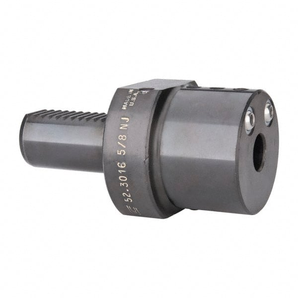 Global CNC Industries - 5/8" Max Cut, 30mm Shank Diam, VDI Toolholder - 60mm Projection, 5/8-11" Shank Thread, For E2, Through Coolant - Exact Tooling