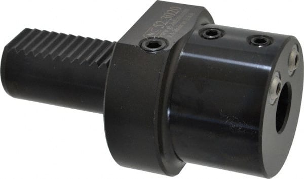 Global CNC Industries - 3/4" Max Cut, 30mm Shank Diam, VDI Toolholder - 60mm Projection, 5/8-11" Shank Thread, For E2, Through Coolant - Exact Tooling