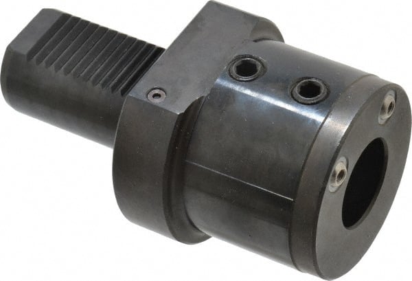 Global CNC Industries - 1-1/4" Max Cut, 40mm Shank Diam, VDI Toolholder - 75mm Projection, 5/8-11" Shank Thread, For E2, Through Coolant - Exact Tooling